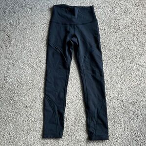 Lululemon Black Mesh Tight Paneled Leggings